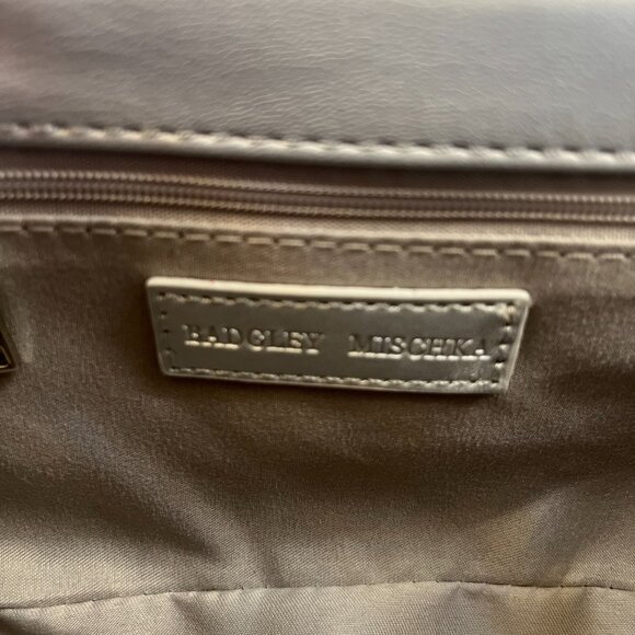 Badgley Mischka - Designer - Quilted Studded Silver Crossbody Bag - NWT - Picture 10 of 10